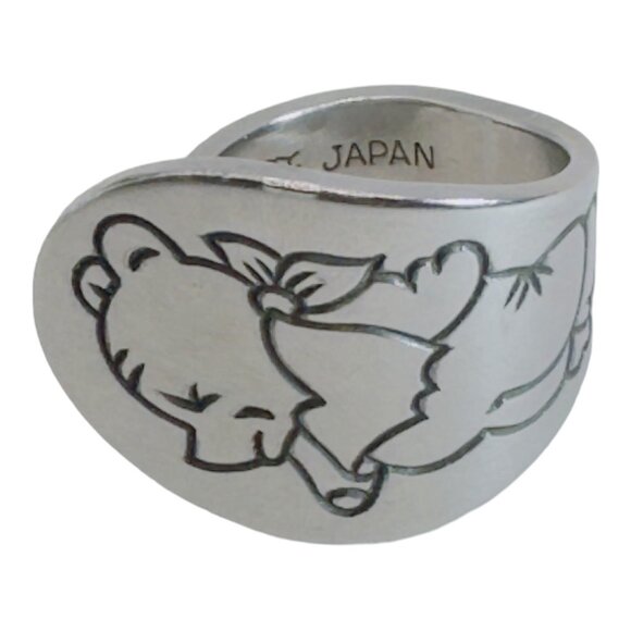 Winnie The Pooh Stainless Steel Spoon Ring Size 7.5 - Picture 7 of 13